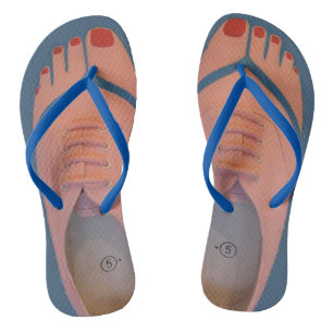 Tongs Chaussure de Tennis, Joues Rouges