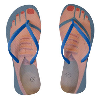Tongs Chaussure de Tennis, Joues Rouges