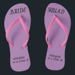 Tongs Chaussures Bachelorette Personnalisées<br><div class="desc">copier la latitude et la longitude du collage à partir de www.latpluslong.com</div>