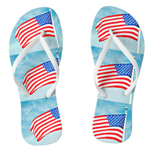 Tongs Chaussures de bascule électronique de drapeau