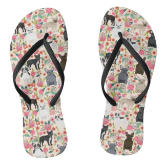 Tongs Chaussures florales de Frenchie - baskets de