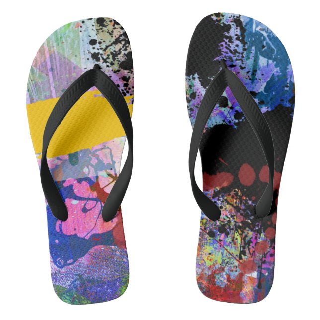 Tongs Chaussures hautes style graffiti (Semelle)