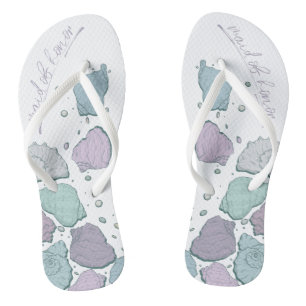 Tongs CHAUSSURES mariages Coquillages modernes Lilac D