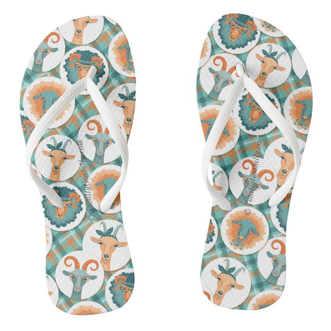 Tongs Chèvres Hipster | par TotallyGoatally™ (Semelle)