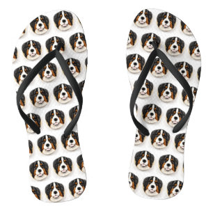 Tongs Chien de montagne bernois Inspiré de la 3D