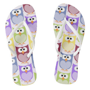 Tongs Chouettes mignonnes, Chouette Motif, Chouettes pou