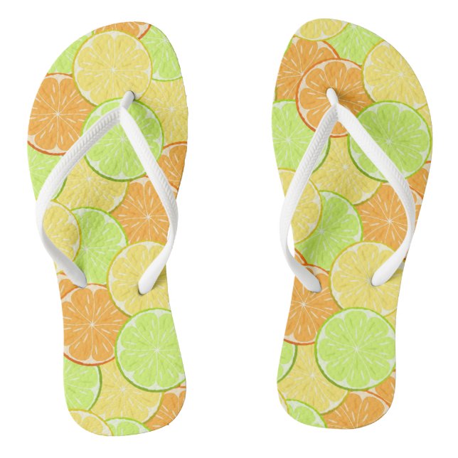 Tongs citron jaune orange citron (Semelle)