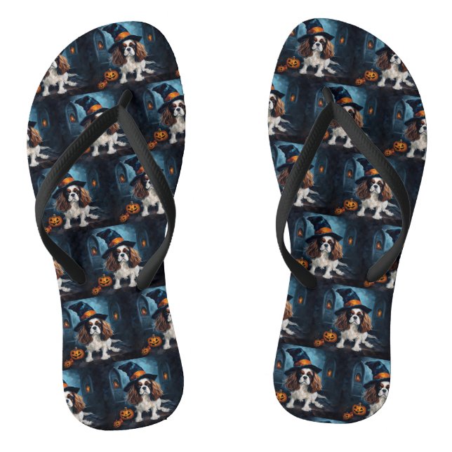Tongs Citrouilles Halloween Épouvantables Cavalier King (Semelle)