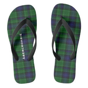 Tongs Clan Abercrombie Plaid Personnalisé Flip Flops