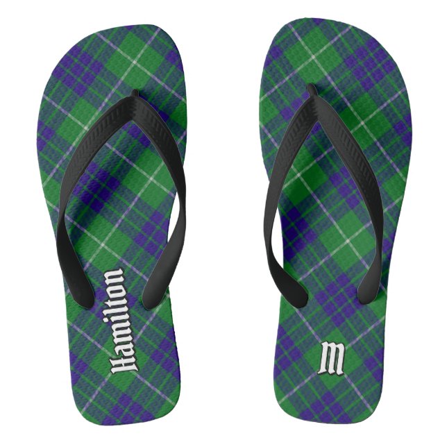 Tongs Clan Hamilton Chasse Tartan Flip Flops (Semelle)