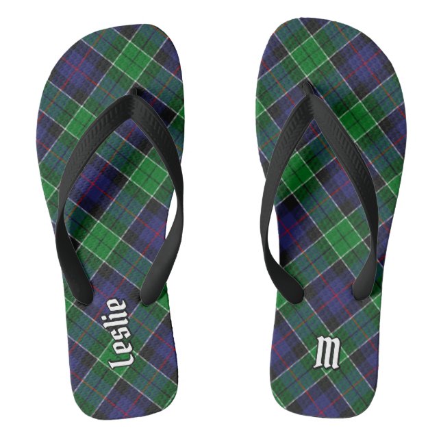 Tongs Clan Leslie Chasse Tartan (Semelle)