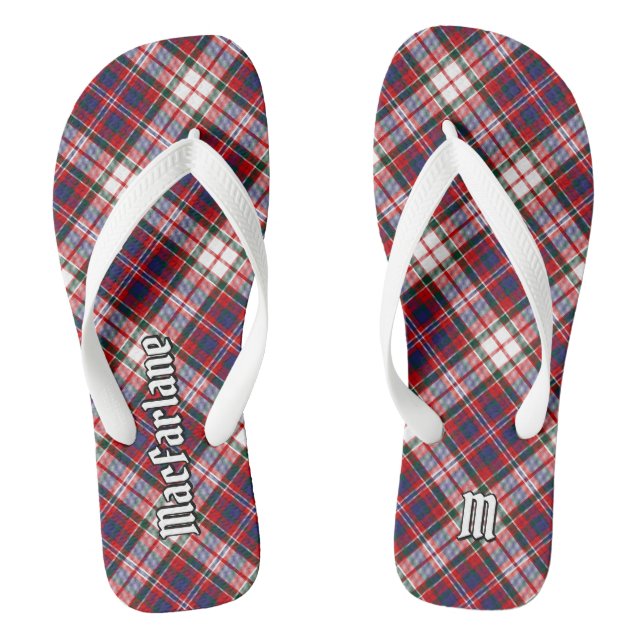Tongs Clan MacFarlane robe Tartan (Semelle)