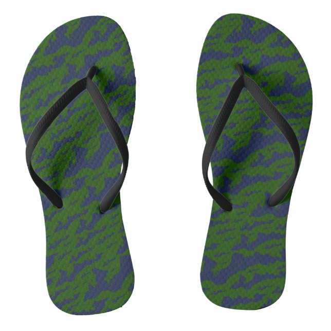 Tongs Classic Fishers Island Logo Flip Flops Green/Navy (Semelle)