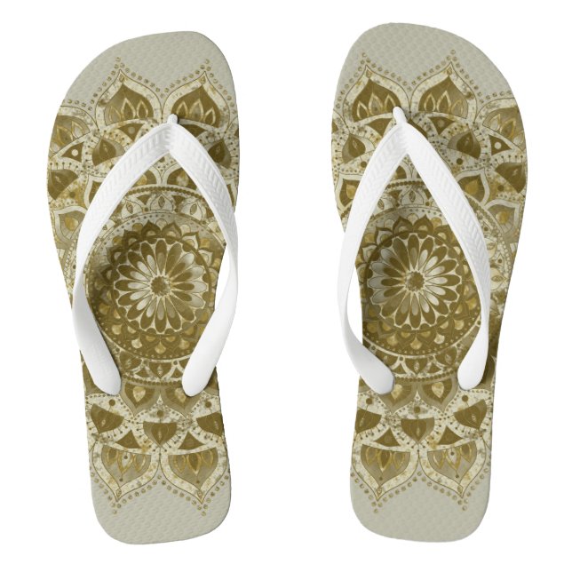 Tongs Classique Mandala Inde Style 4 (Semelle)