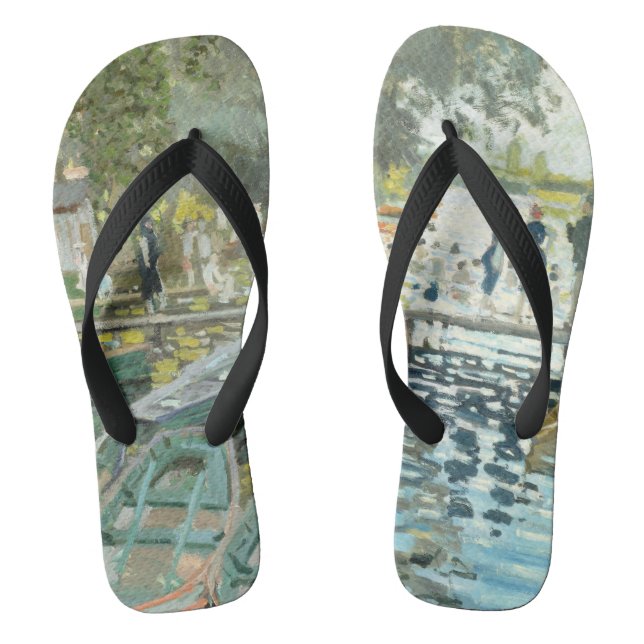 Tongs Claude Monet. Baigneurs à La Grenouillère (Semelle)