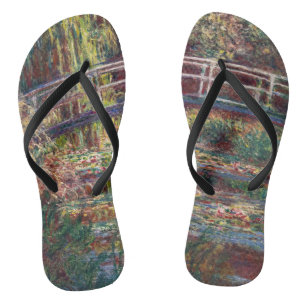 Tongs Claude Monet - Bassin aux nymphéas, harmonie rose