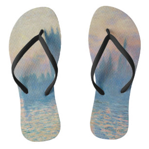 Tongs Claude Monet Les maisons du Parlement Coucher de s