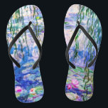 Tongs Claude Monet - Nymphéas / Nymphéas 1919<br><div class="desc">Nymphéas (W.1852) - Claude Monet,  Huile sur toile,  1916-1919</div>