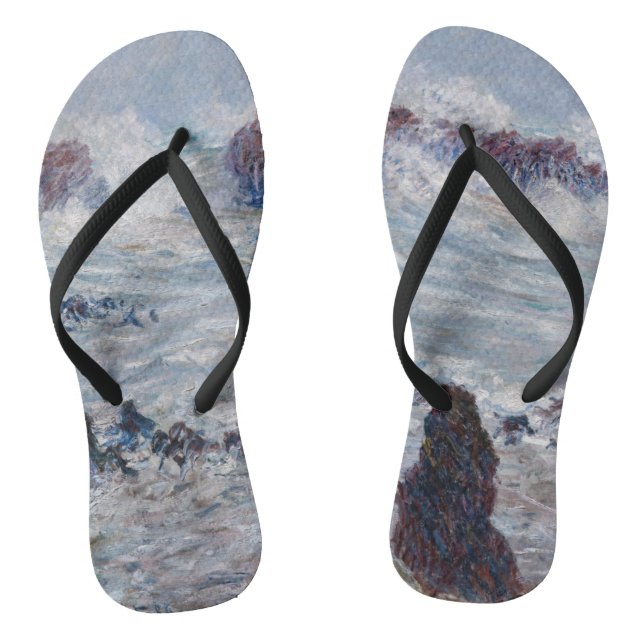 Tongs Claude Monet - Tempête au large de la côte Belle-Î (Semelle)