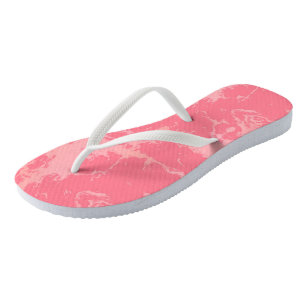 Tongs Cloud marbré rose abstrait