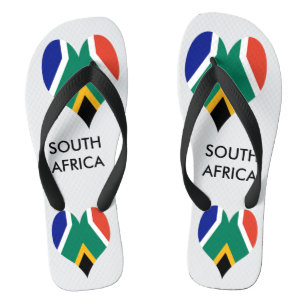 Tongs Coeur du drapeau sud-africain - Bokke