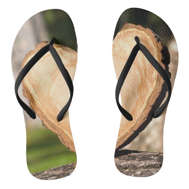 Tongs coeur en bois (Semelle)
