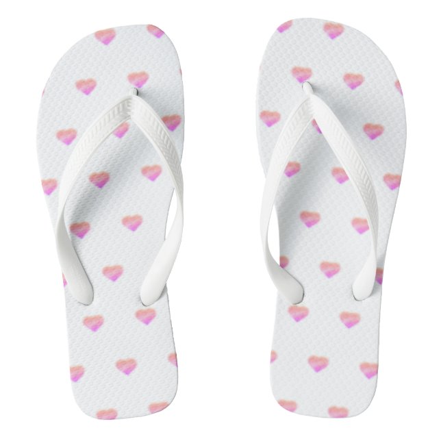 Tongs cœur rose (Semelle)