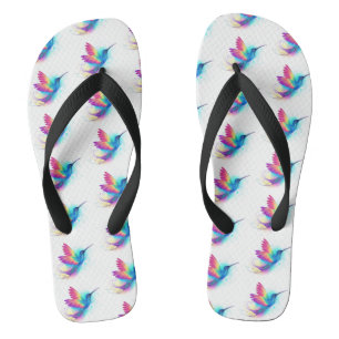 Tongs Colibri arc-en-ciel exotique