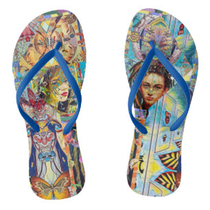 TONGS COLLAGE DE CONCEPTEUR DE PORTRAIT