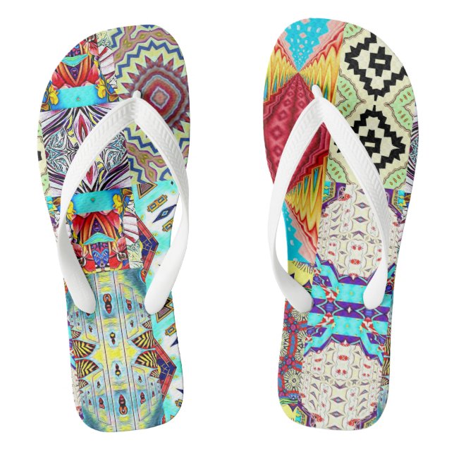 TONGS COLLAGE DESIGNER SUD-OUEST  (Semelle)