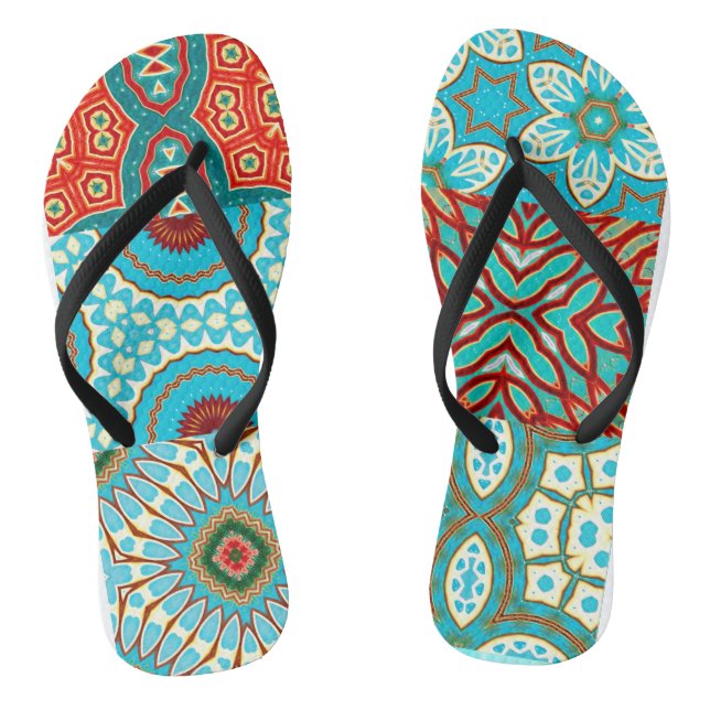 TONGS COLLECTION DESIGNER VAGUE BLEUE (Semelle)