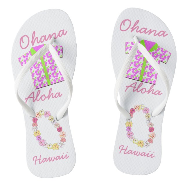 Tongs Collection Hawaii Aloha - Flip Flops pour dames (Semelle)