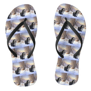 Tongs Colley barbu Noël Qu'il neige
