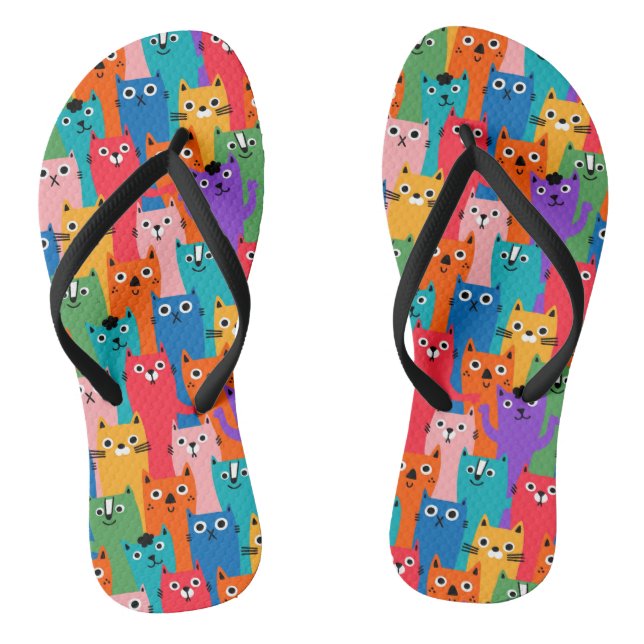 Tongs Colorful cats (Semelle)