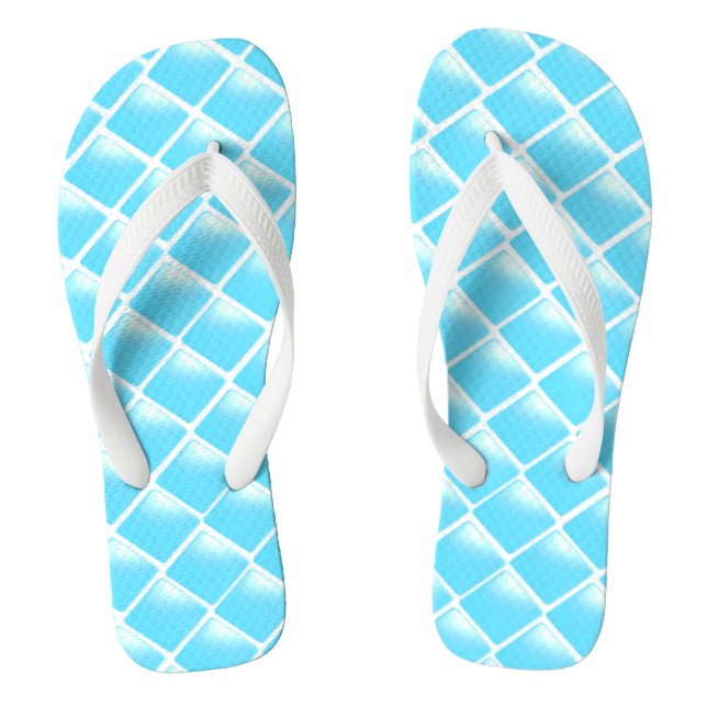 Tongs Conception de diamant bleu aqua (Semelle)