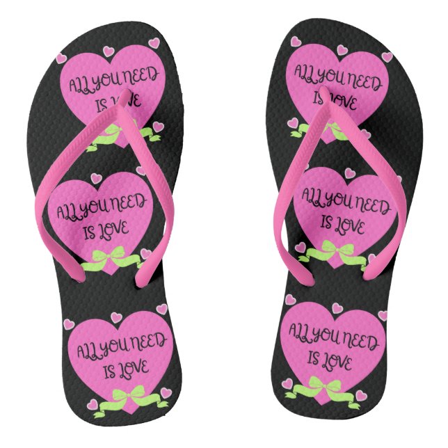 Tongs Conception de la Saint-Valentin Tout ce dont vous  (Semelle)