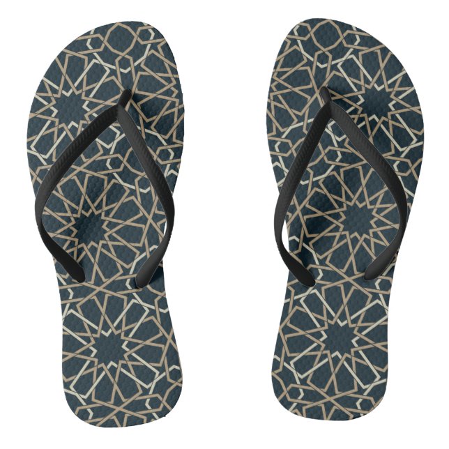 Tongs Conception de motif géométrique islamique Abstrait (Semelle)