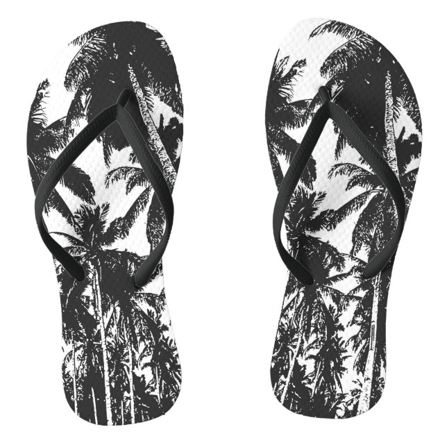 Tongs Conception de palmiers tropicaux (Semelle)