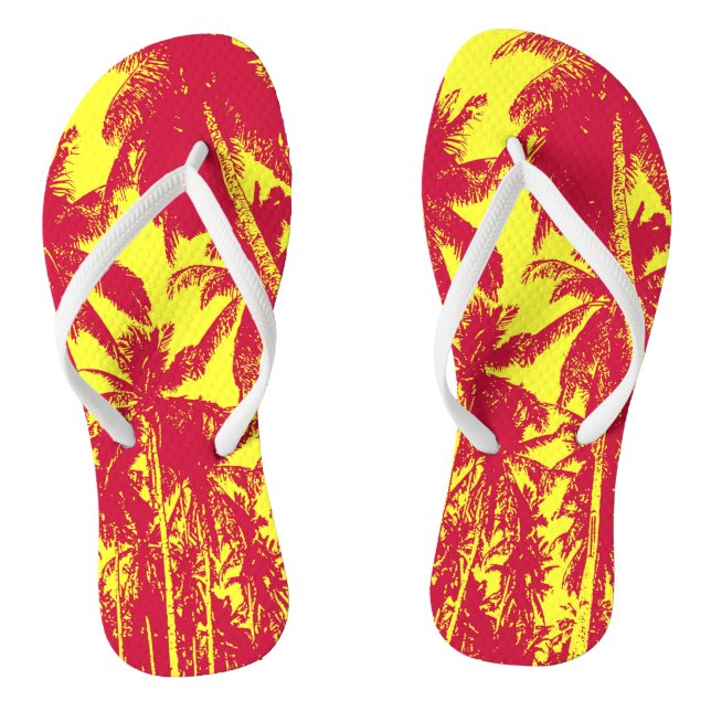 Tongs Conception de palmiers tropicaux (Semelle)