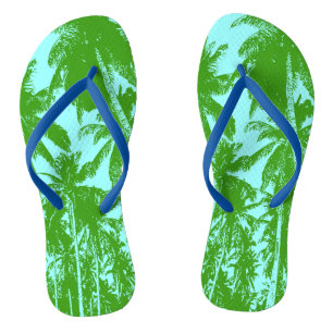 Tongs Conception de palmiers tropicaux