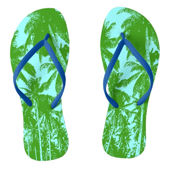 Tongs Conception de palmiers tropicaux (Semelle)