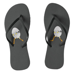 Tongs Conception de personnage d'œuf fantaisiste RG & RA