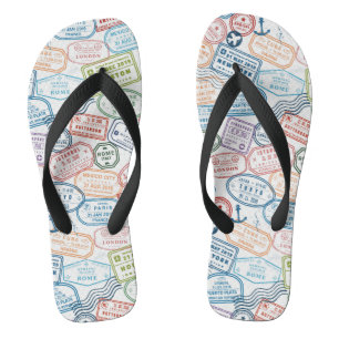 Tongs Conception des voyages - timbres-poste