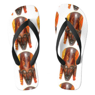 Tongs conception d'un masque tribal africain