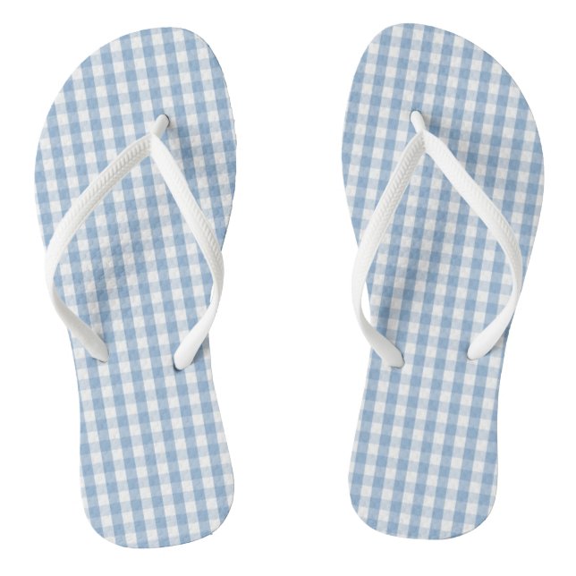 Tongs Contrôle En vichy bleu Airy (Semelle)