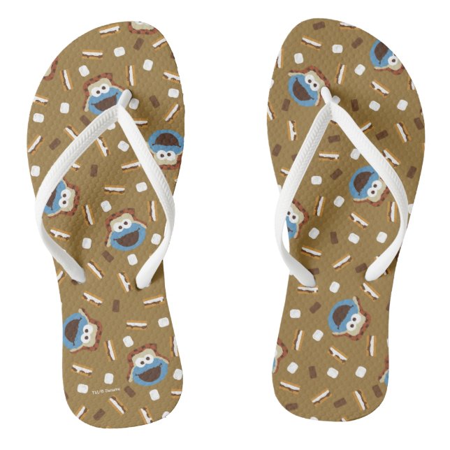 Tongs Cookie Monster S'mores Motif (Semelle)