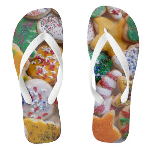 Tongs Cookies de Noël Je Cuisine de vacances colorée