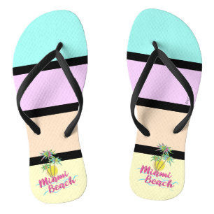 Tongs Cool Miami Beach Floride, Palm Trees Flip Flops
