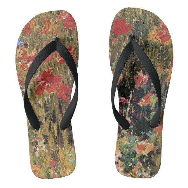 Tongs Coquelicots par Robert Vonnoh, Impressionnisme Vin (Semelle)