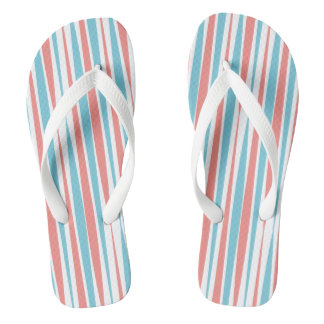 Tongs Corail et pinceau Turquoise Flip Flops